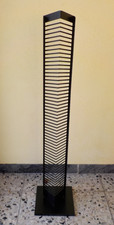 Design CD Tower Turm St&auml;nder Regal Aufbewahrung 90er Jahre Metall schwarz 54CD's