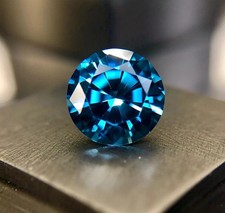 3 Ct Lab-Grown CVD Blue Diamond Round Cut Loose VVS1 Clarity Certified Stone