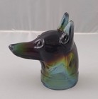 Boyd's Crystal Art Glass DOBERMAN PINSCHER # 2 Dog's Head RUBINA 6-12-79 NOS — photo 5