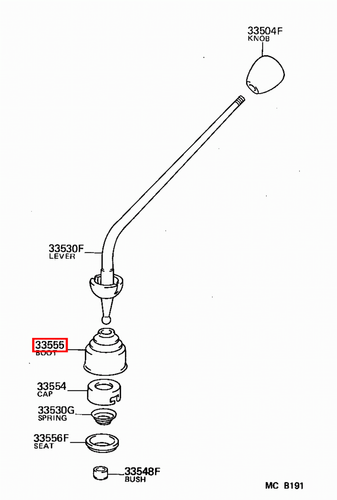 Genuine Toyota LandCruiser FJ43 FJ40 BJ75 BJ74 Inner Gearbox Gear Lever Boot - Picture 17 of 18