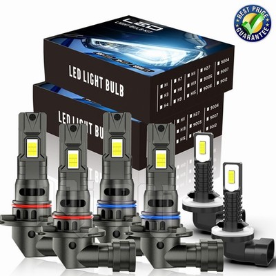 For Freightliner M2 106 2011-17 - Front LEDs Headlight Hi/Lo+Fog Light Bulbs Kit