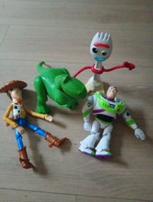 Toy Story 4 Forky Talking,Rex Buzz Lightyear & Woody+ Hat All From Pet Free Home