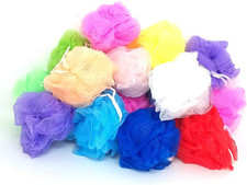 20 Small Full Bodied Quality Bath or Shower Sponge Loofahs Pouf Mesh
