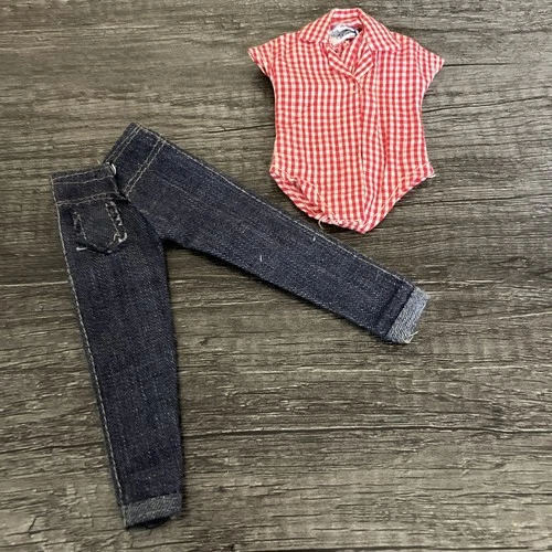 Vintage Fab Lu Babs Tagged Red Blouse & Clamdigger Pants -  MINTY