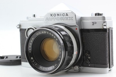 【Exc+4】 Konica Autorex P analoge Voll- & Halbformatkamera + Hexanon 52 mm...
