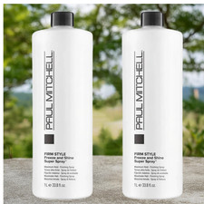2 X PAUL MITCHELL FIRM STYLE Freeze and Shine Super Hair Spray 33.8 Oz/Liter