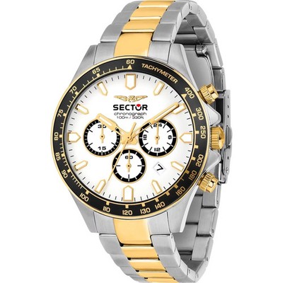 SECTOR HERREN UHR R3273661053 COLLECTION 230 CHRONOGRAPH STAHL ZWEIFARBIG 10AT