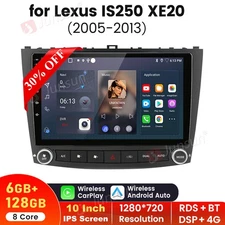 8Core 6+128GB Android14 Carplay Car Radio Stereo For Lexus IS250 IS350 2005-2013