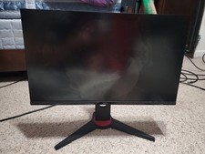 Onn 24in 1080p 180hz Monitor, Screens Cracked But It Turns On.
