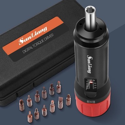 Sanliang Torque Screwdriver Wrench Driver Bits Set 10-70 Inch Pounds lbs for ...