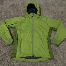 Womens Medium Wild Things Gear Polartec Wind Pro Primaloft Green Full Zip Coat