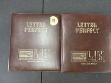 Atari 400/800 RARE Letter Perfect 2 Binders, Documents And Disks -untested-