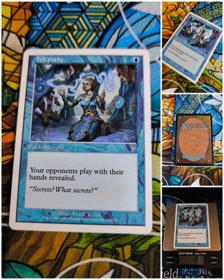 MTG Telepathy   Seventh Edition 7th Card Magic The Gathering OG Blue Card