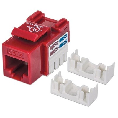 Intellinet Cat6 Modularbuchse UTP Keystone Jack rot 210614