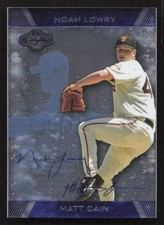 2007 Topps Co-Signers Matt Cain / Noah Lowry Silver-Blue #/150 #14b Card