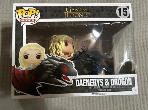Funko Pop! Rides Game of Thrones Daenerys Dragon Vaulted Figure #15 Mint In Box