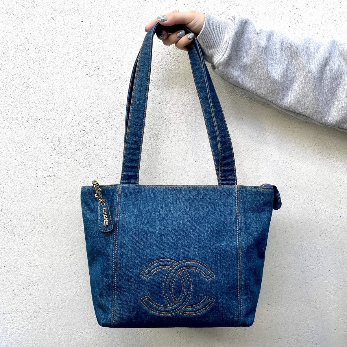 バッグ Denim with concho tote bag Amazon.com: Denim Tote Bag, Canvas Tote Bag with Zipper for