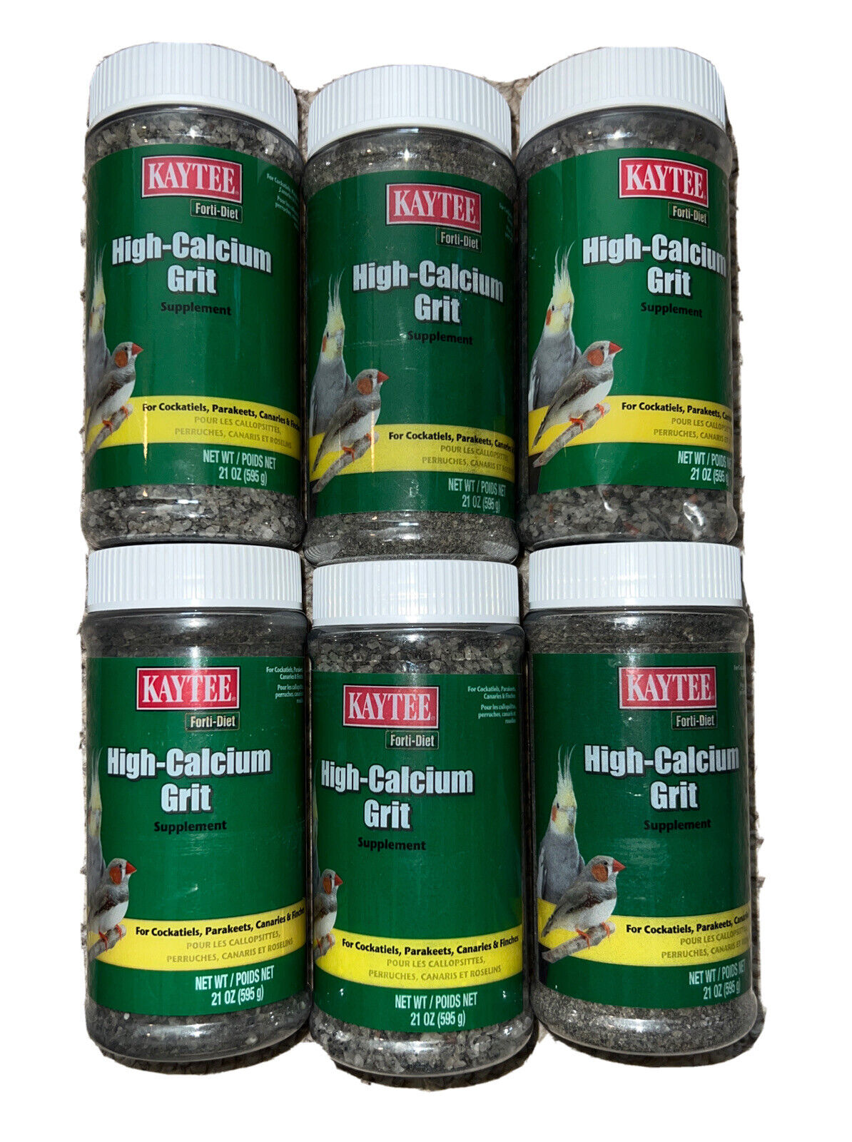 2x+Kaytee+High+Calcium+Grit+21+Oz+Digestive+Supplement+Small+Bird+Parakeet+Finch for sale online
