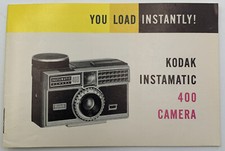 Kodak Instamatic 400 Camera Instruction Manual Owners Booklet Guide Vintage 58