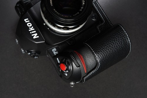 Genuine Real Leather Half Camera Case Bag Cover for Nikon F6 Film Camera - 第 14/26 張圖片