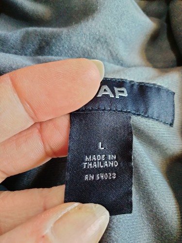 Gap Men's Nylon 1/2 Zip Jacket Blue/Grey Size Large - Picture 12 of 14