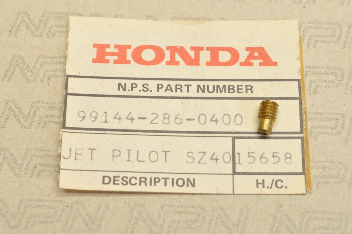 NOS Honda CB250 CB350 CL350 Carburetor Pilot Jet #40 99144-286