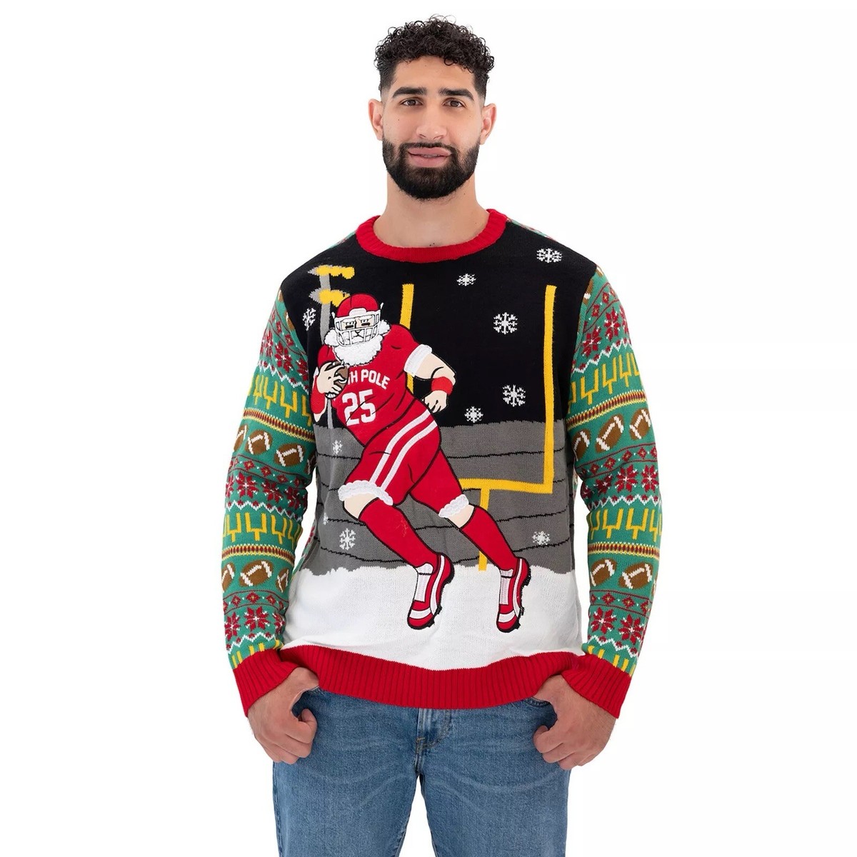 Men's Celebrate Together™ Football Santa Ugly Christmas Sweater