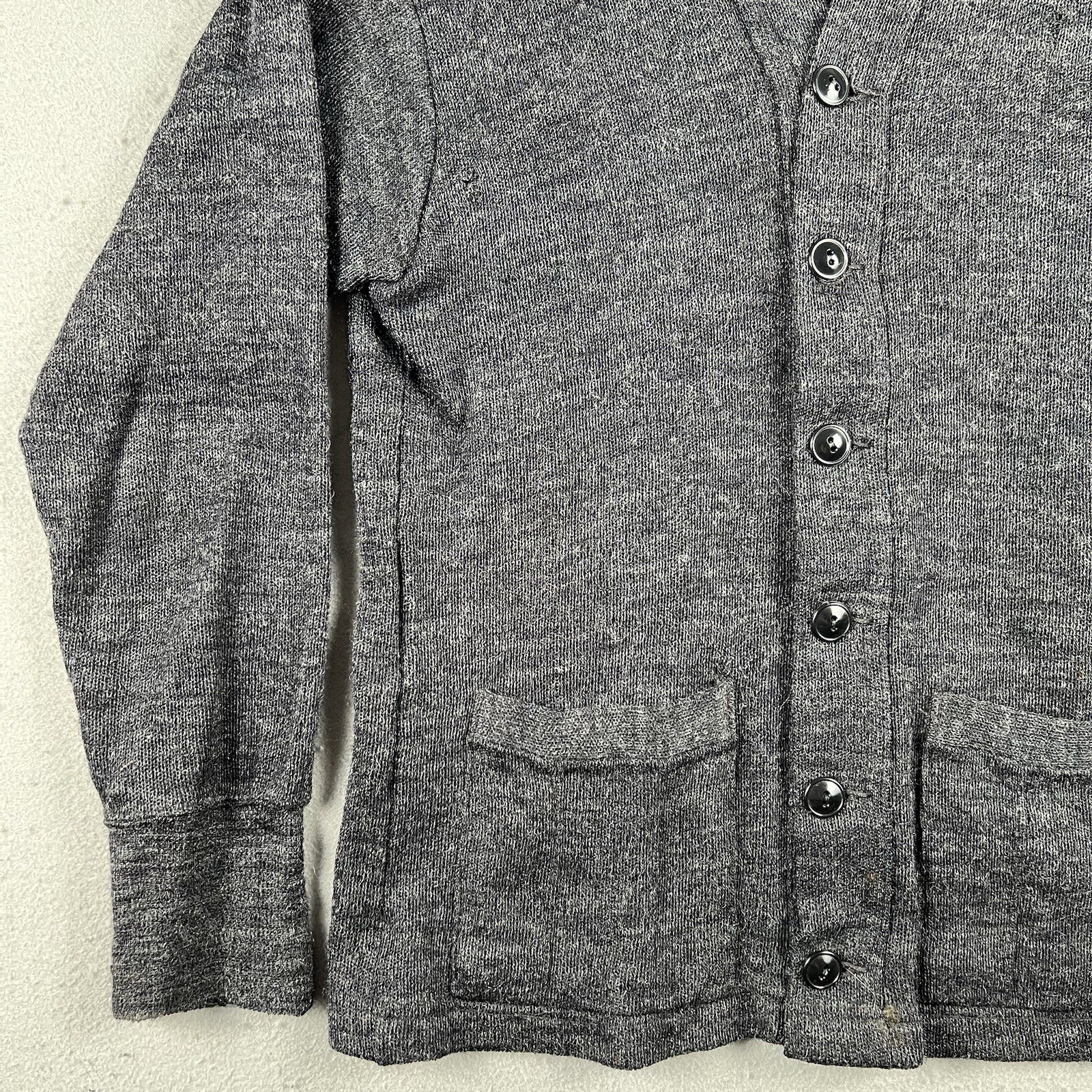 30s 40s Interlock Sportswear Virgin Wool Cardigan… - image 7