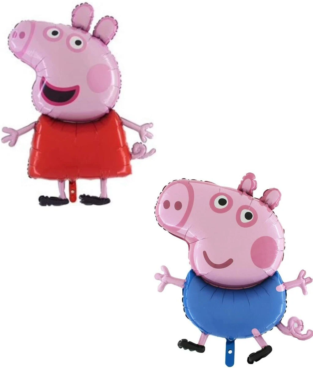 Pack Of 2 37 Inch Giant Jumbo Size Peppa Pig George Pig CS7