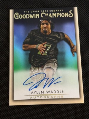 2021 Upper Deck Goodwin Champions Autographs #AJW Jaylen Waddle Auto
