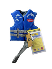 NEW w TAGS Child Life Vest USCG Type III 30-50Lbs Swim Water Flotation DOLPHINS
