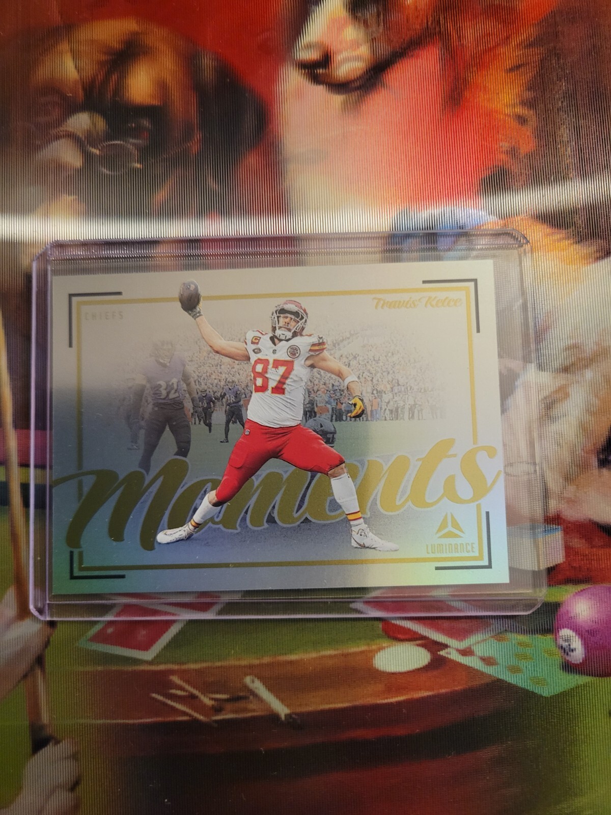 2024 Panini Luminance Case Hit Travis Kelce Moments
