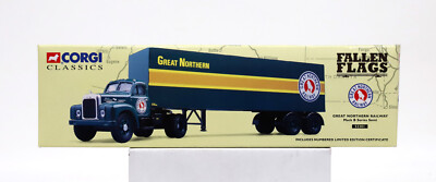 CORGI CLASSICS GREAT NORTHERN トレーラー CORGI 52301 GREAT NORTHERN MACK B SEMI - FALLEN FLAGS SERIES