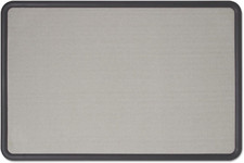 Fabric Bulletin Board 3x2 Feet with Contour Gray Frame - Office Essential