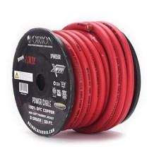 Orion XTR XPW050R 0 Gauge Wire Roll 50ft 100 OFC Copper Power Ground Cable