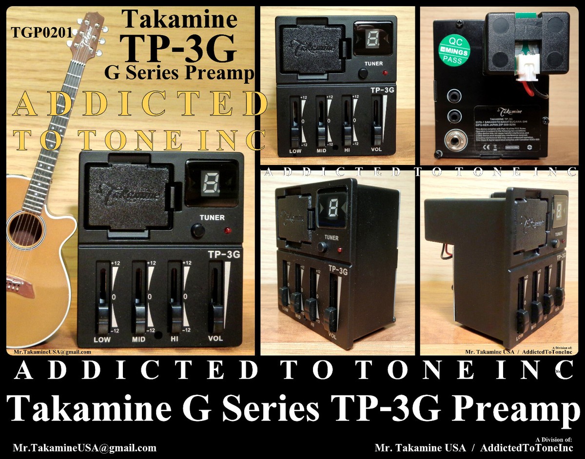 Takamine G Series TP-3G FET Circuitry Preamp / New OEM Part