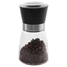 Moulin manuel en verre 13 cm pour poivre et sel épices