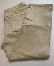  60 New Lands' End Men's Straight Fit 5 Pocket Stretch Denim Jeans Beige 37x29