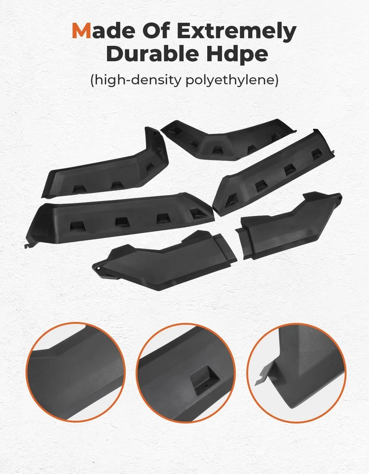 Guardabarros extendido de alta resistencia para Can Am Defender HD 5/8/10 2016-2025 Foto 3 de 4