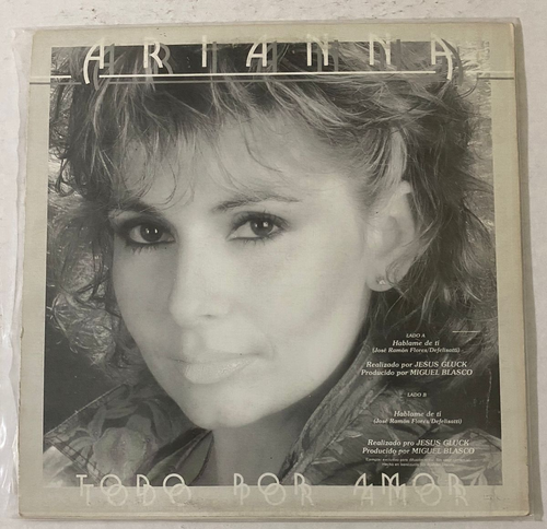 ARIANNA -TODO POR AMOR- VENEZUELAN LP, MAXI-SINGLE, PROMO, LATIN POP - Imagen 2 de 4