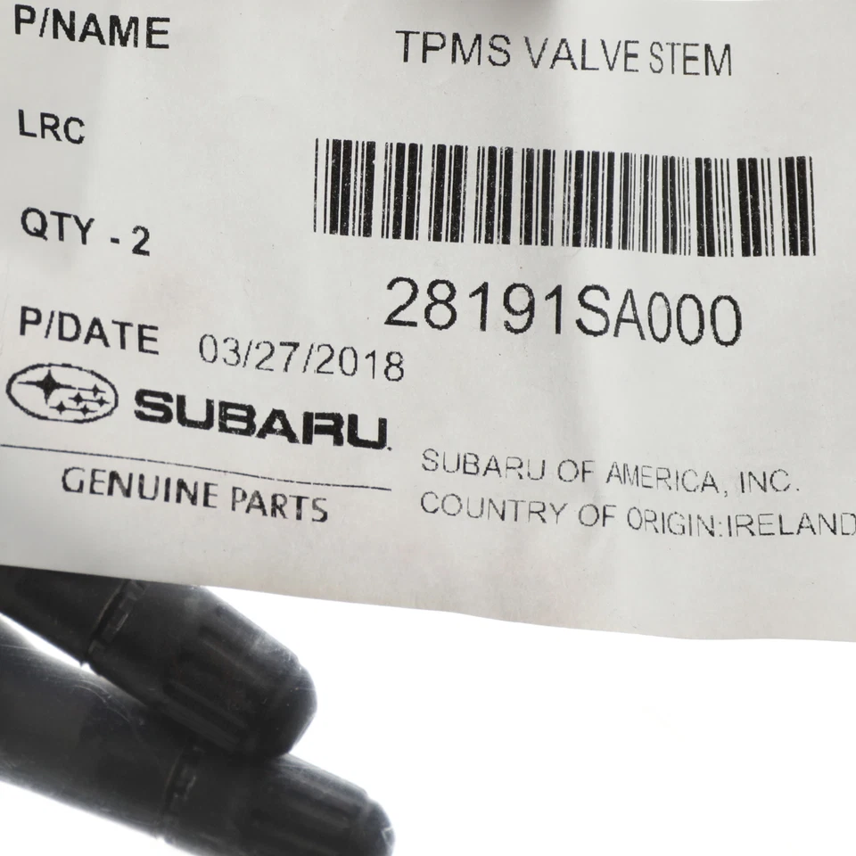 Vástago de válvula de neumático OEM 2008-2016 Subaru Impreza WRX Forester Outback nuevo 28191SA000 Foto 4 de 4