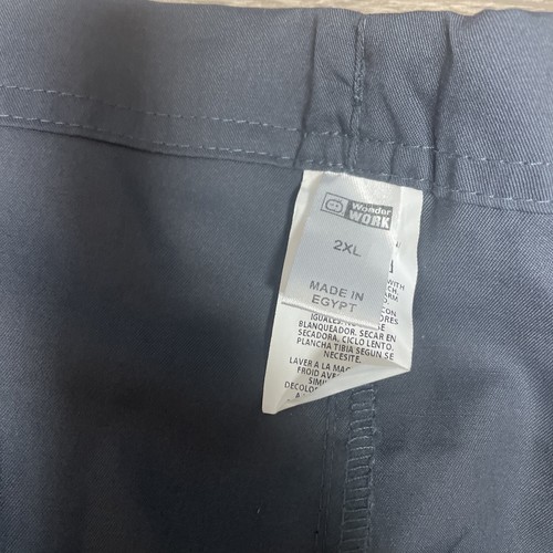 2 Wonderwink Unisex Drawstring Gray Scrub Pants Size 2XL College Tennessee UT - Picture 5 of 8