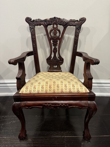 Vintage Chippendale Arm Chair / Doll Chair – Vintage / Victorian Gorgeous