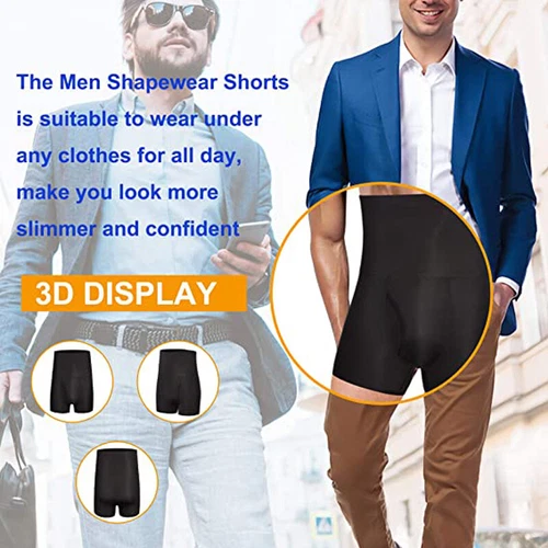 Men Faja Colombiana para Hombre High Waist Stomach Shaper Shapewear Boxer Briefs - Picture 10 of 29