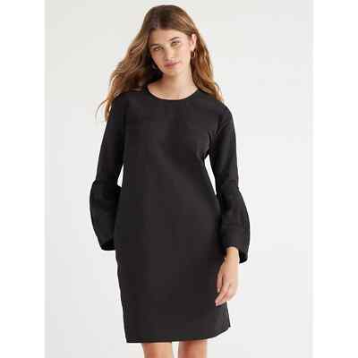 bell sleeve mini shift dress FANCYINN Womens Cute Shift Dress Short Bell Sleeve Ruffle Hem V Neck Loose Swing Tunic Mini Dress with Pockets Beige XS at Amazon Women's Clothing store