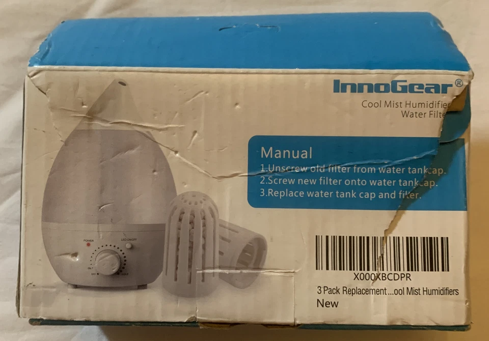 InnoGear Cool Mist Humidificador Filtro de Agua Paquete de 3 Filtros Nuevo en Caja Sin Usar Foto 4 de 4
