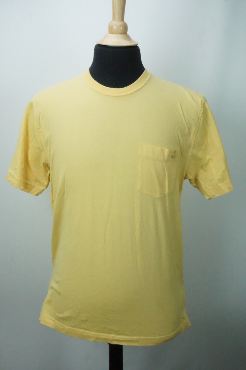 Brooks Brothers Lemon Yellow Pocketed Emblem Short Sleeve T Brooks Brothers Lemon Yellow Pocketed Emblem Short Sleeve T
