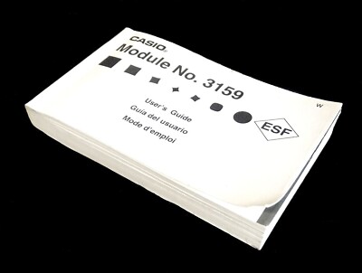 Casio Watch Module 3159 User's Guide 3-1/4 x x 3/8”