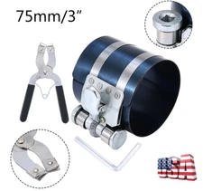 3”Engine Piston Ring Caliper Compressor Ratchet Pliers Tool Expander Remover Kit