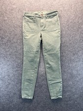Pilcro And The Letterpress Jeans Womens 28 High Rise Skinny Corduroy Green Pants